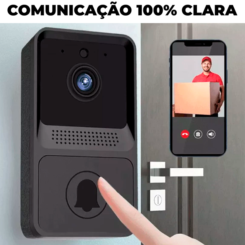 Campainha Inteligente - Câmera e Áudio Sem Fio Wifi